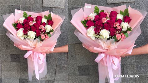 Balon foil hand bouquet bunga mawar. CARA MEMBUAT BUKET BUNGA KOREA | HOW TO MAKE A KOREAN ...