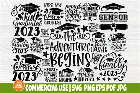 Senior Class Of 2023 Svg Png Graduation Svg Bundle Instant Downloa By