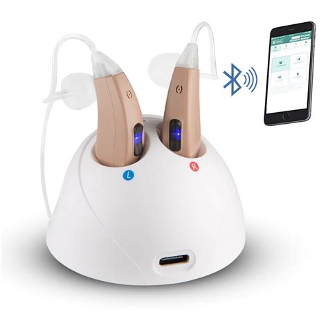 Mx Smart Rechargeable Hearing Aid Customizable With Bluetooth And Mobi