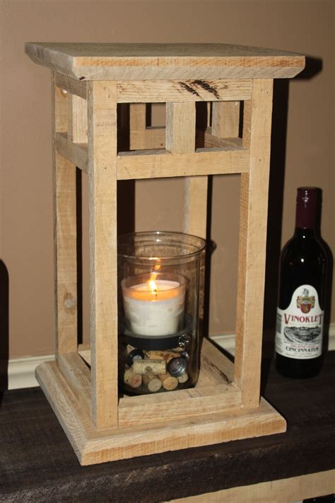 The Diy Rustic Wood Lantern Project Made From Pallets