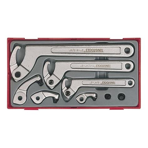 Teng Tools Hinged Hook And Pin Wrench Set 8 Piece Tthp08 Rsis