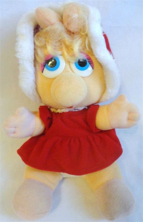 Jim Henson Muppets Baby Babies Miss Piggy Christmas Plush Stuffed Doll
