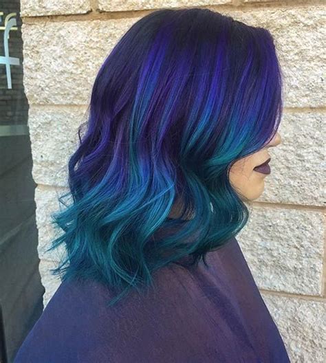 25 Amazing Blue And Purple Hair Looks Dark Purple Hair