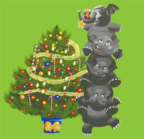 Via Giphy Christmas Tree Gif Xmas Christmas Ornaments December Wishes Elephant Gif