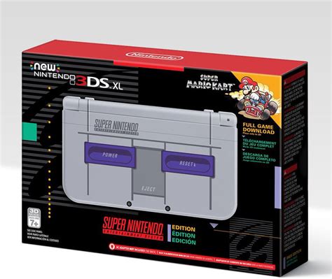 Nintendo 3ds Xl Super Nes Edition Includes Super Mario Kart Is Amazon