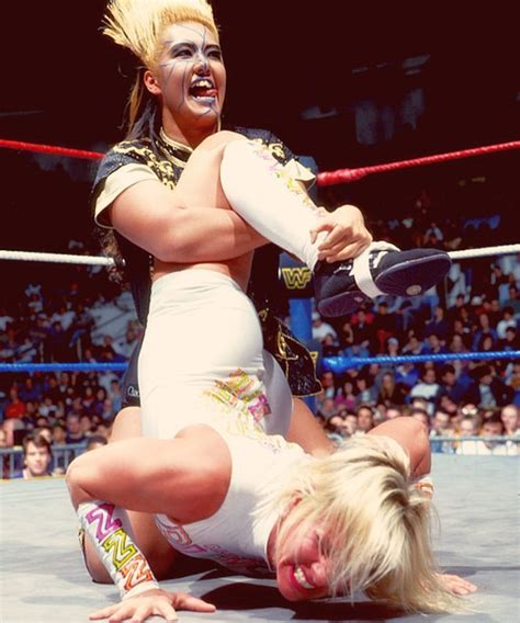Bull Nakano Punishes Madusa In The Wcw Wrestling Tumblr Womens