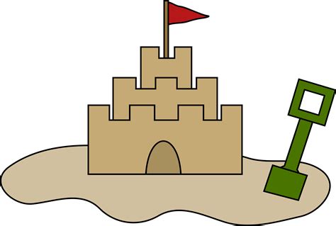 Sand Castle Vector Clipart Image Free Stock Photo Public Domain