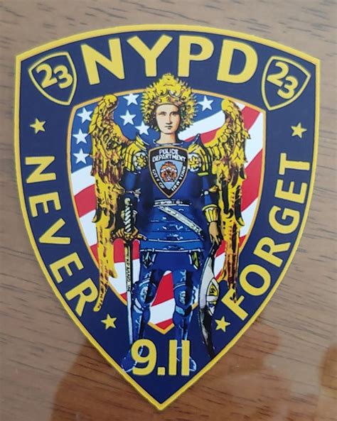 91101 Artaid Nypd Never Forget 23 Decal 5 Etsy