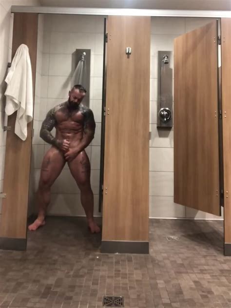 Risky Jerking Off And Cumming In Gym Shower ThisVid Com