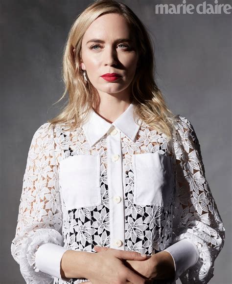 Emily blunt is a british actress. Emily Blunt - Marie Claire US March 2020