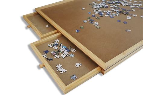 Diy Puzzle Table With Drawers Woodworking Jigsaw Puzzle Table