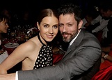 Amy Adams and Darren Le Gallo kept close at their dinner table ...