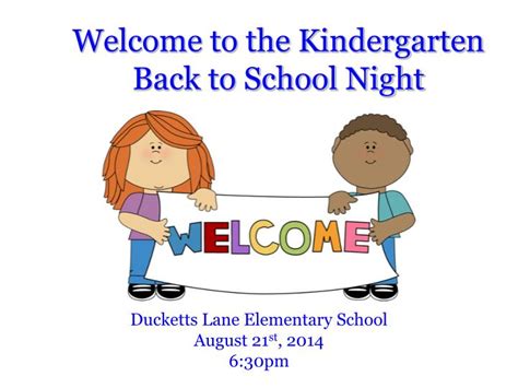 Ppt Welcome To The Kindergarten Back To School Night Powerpoint