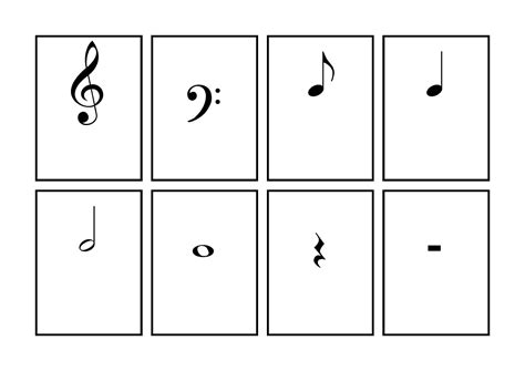 Music Symbol Flash Cardspage1 Music Symbols Printable Flash Cards