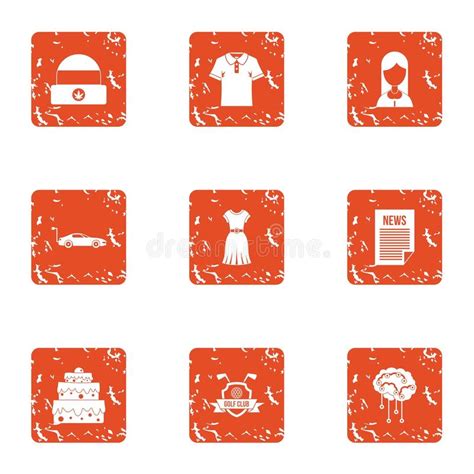 Available in png and svg formats. Movie House Icons Set, Cartoon Style Stock Vector ...