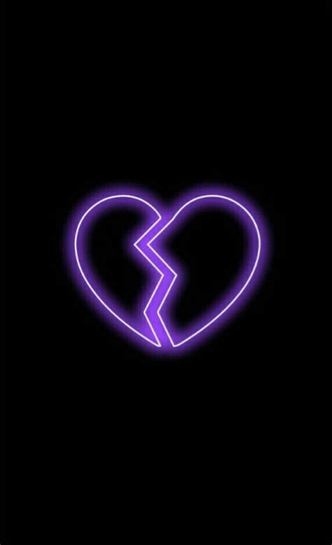 Pin By Maryy Gonzaga On Fundos Broken Heart Wallpaper Neon Wallpaper Purple Wallpaper Iphone