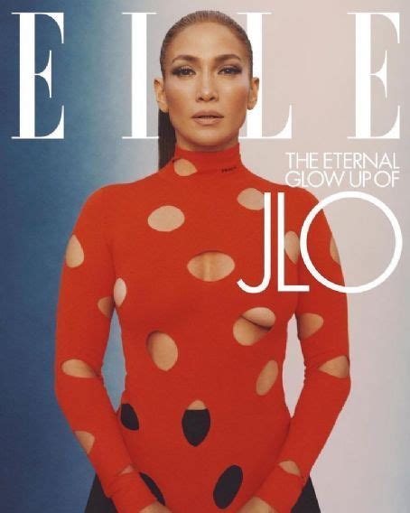 Jennifer Lopez Elle Magazine February 2021 Cover Photo United States