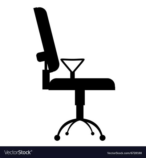 Office Chair Simple Icon Royalty Free Vector Image