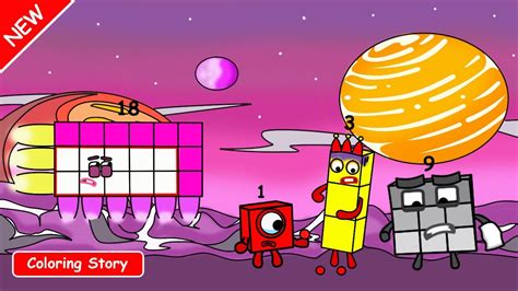 Numberblocks 131918 In Universe Numberblocks Fanmade Coloring Story