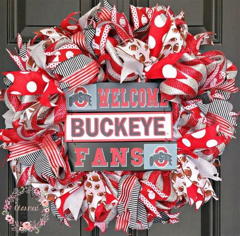 Get your hands on a customizable ohio state postcard from zazzle. Ohio State Buckeye Wreath Deco Mesh, Welcome Buckeye Fans ...