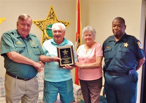 Sumter County Sheriff Salutes Dedicated Volunteer At Villages Annex