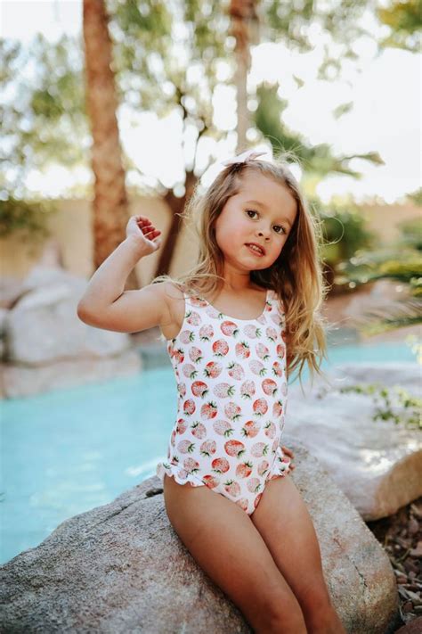 Pink Desert Girls Mini Ruffle Leg Scoop One Piece Swimsuit In Summer