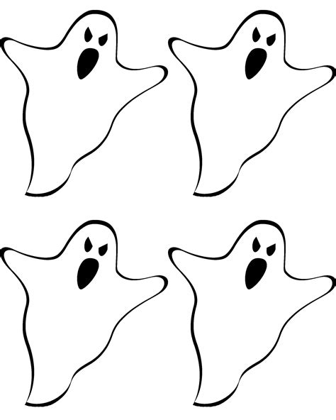 Ghost Template Halloween Craft Templates Halloween Crafts Decorations