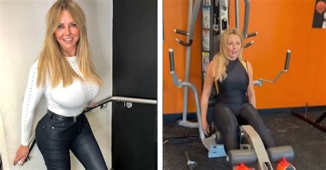 Exclusive Carol Vorderman Flaunts Her Ageless Curves After Intense Workout In Skintight