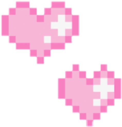 Aesthetic Heart Png - Kawaii Heart Pixel Png Clipart - Full Size png image