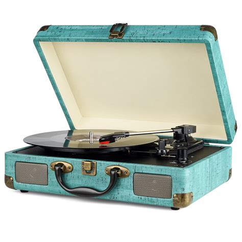 Digitnow Record Player Vintage 3 Speed Bluetooth Vinyl Turntable With