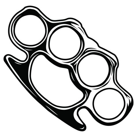 Brass Knuckles Drawing Tattoo