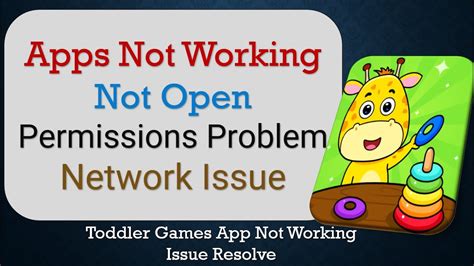 How To Fix Toddler Games App Not Working Not Open Space Issue