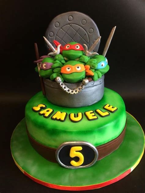 Ninja Turtles Cake Part 2 Cumpleaños De La Tortuga Tortas De