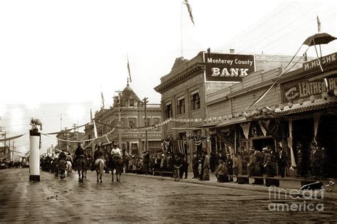 Monterey Co Bank On Main St Salinas Circa 1915 Photograph By