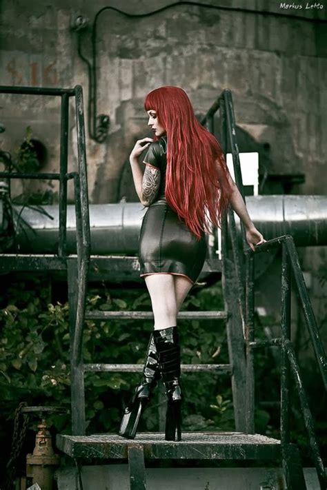 Pin On Beautiful Red Haired Goths