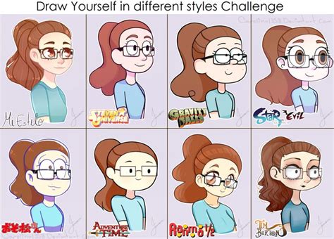 Drawing Challenge Cartoon Style Drawing Art Style Challenge