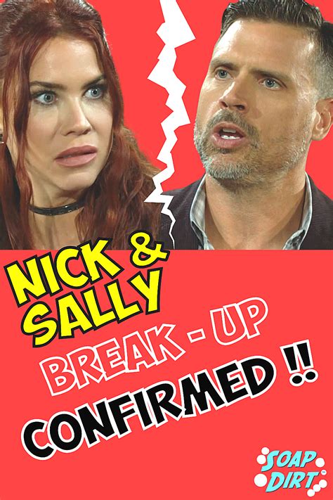 Young And Restless Spoilers Nick And Sallys Split On Yandr Confirmed Young And The Restless