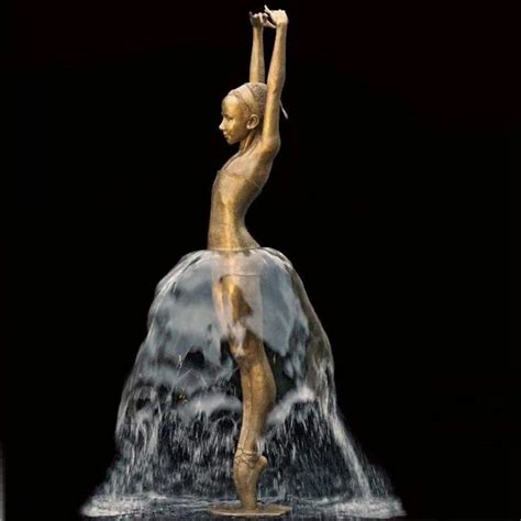 Hot Sale Modern Metal Fountain Art Sculpture Garden Water Fountains Beautiful Brass Bronze
