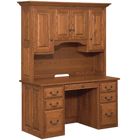 Laine Amish Executive Desk With Hutch Amish Furniture Cabinfield