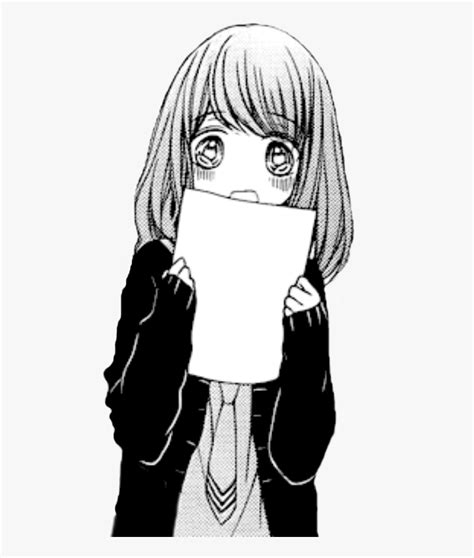 Sad Anime Pfp Clip Art Monochrome Anime Sad Anime Girl Transparent