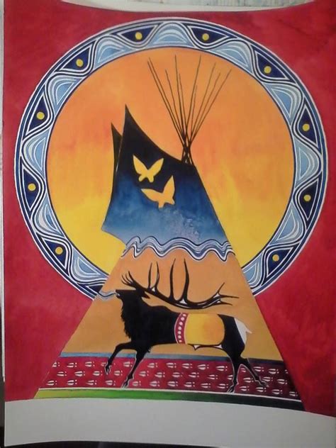 Elk Dreamers Lodgejoe Pulliam Lakota Artist Native American Art