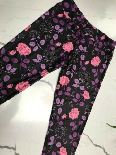 Vintage Pink Rose Os Capri Charlies Project Leggings Closeout Final Sale Ebay