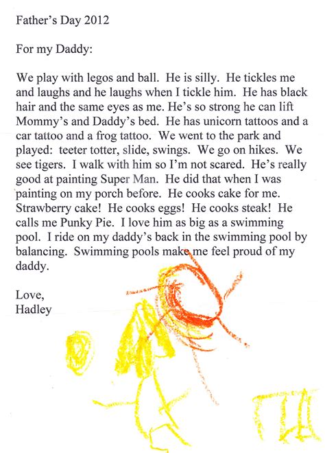 Fathers Day Letter From Hadley
