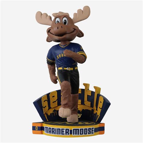 Mariner Moose Seattle Mariners 2023 City Connect Mascot Bobblehead Foco