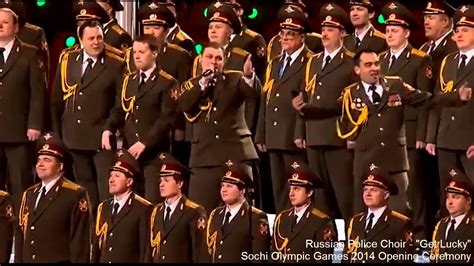 Russian Red Army Choir Sings Get Lucky Before Sochi Opening Ceremony