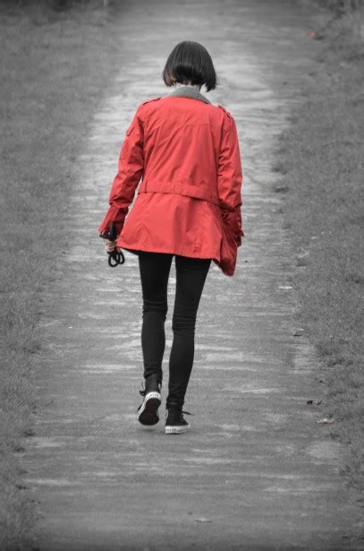 Woman And Red Jacket Free Stock Photo Public Domain Pictures