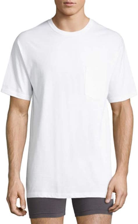 Stafford T Shirts White Stafford Shirts Men Ultra Neck Cotton Soft Pack