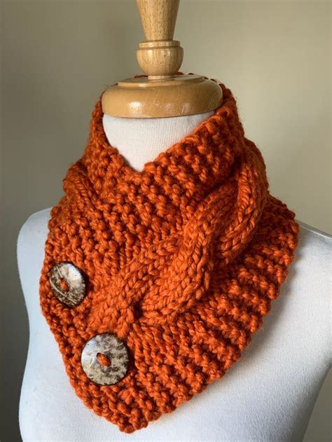 Knit Neck Warmer Cable Knit Scarf Chunky Warm Winter Scarf In Etsy