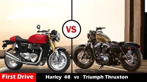 Triumph Bonneville Bobber Vs Harley Davidson 48