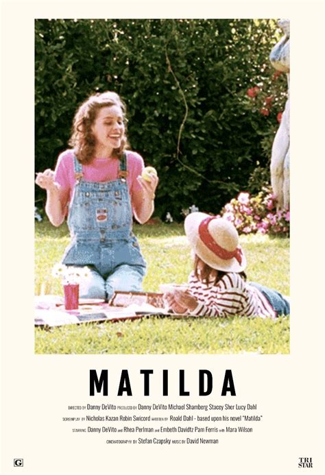 Matilda Movie Poster Matilda Movie Minimalist Movie Poster Film Aesthetic